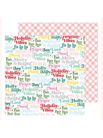 Pack papiers - Collection "Holiday Magic" 6" x 6 "-  Pinkfresh
