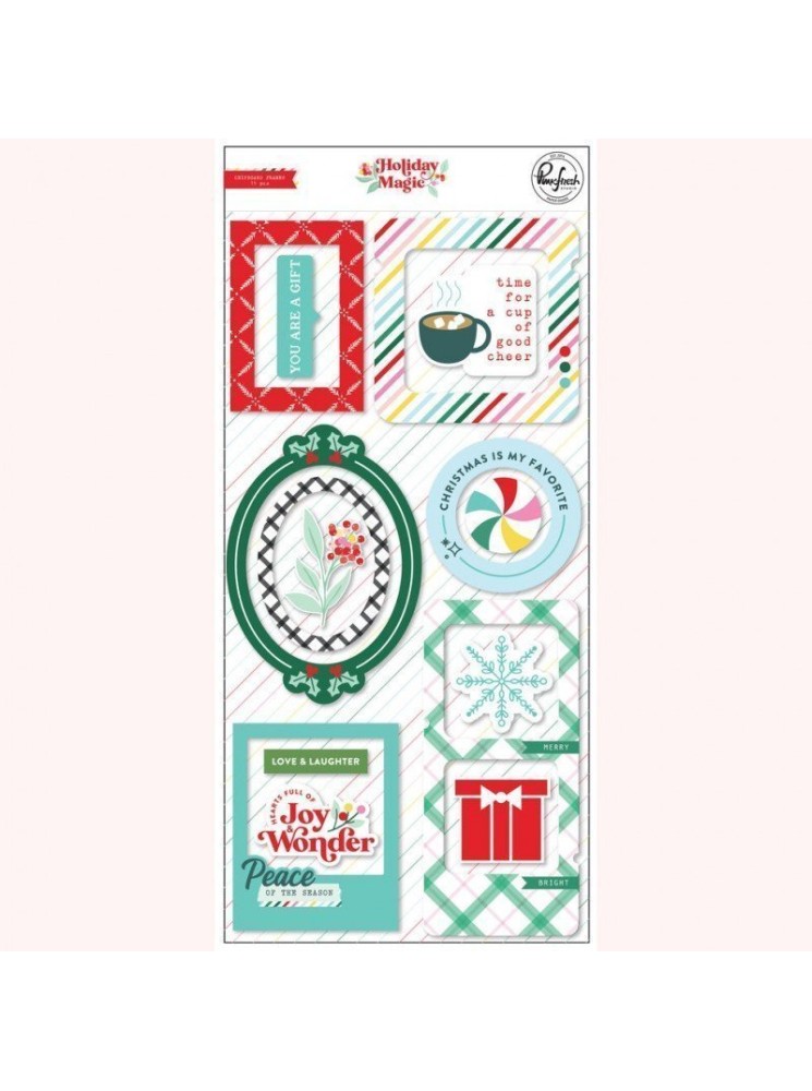 Chipboard  - Collection "Holiday Magic" - Pinkfresh