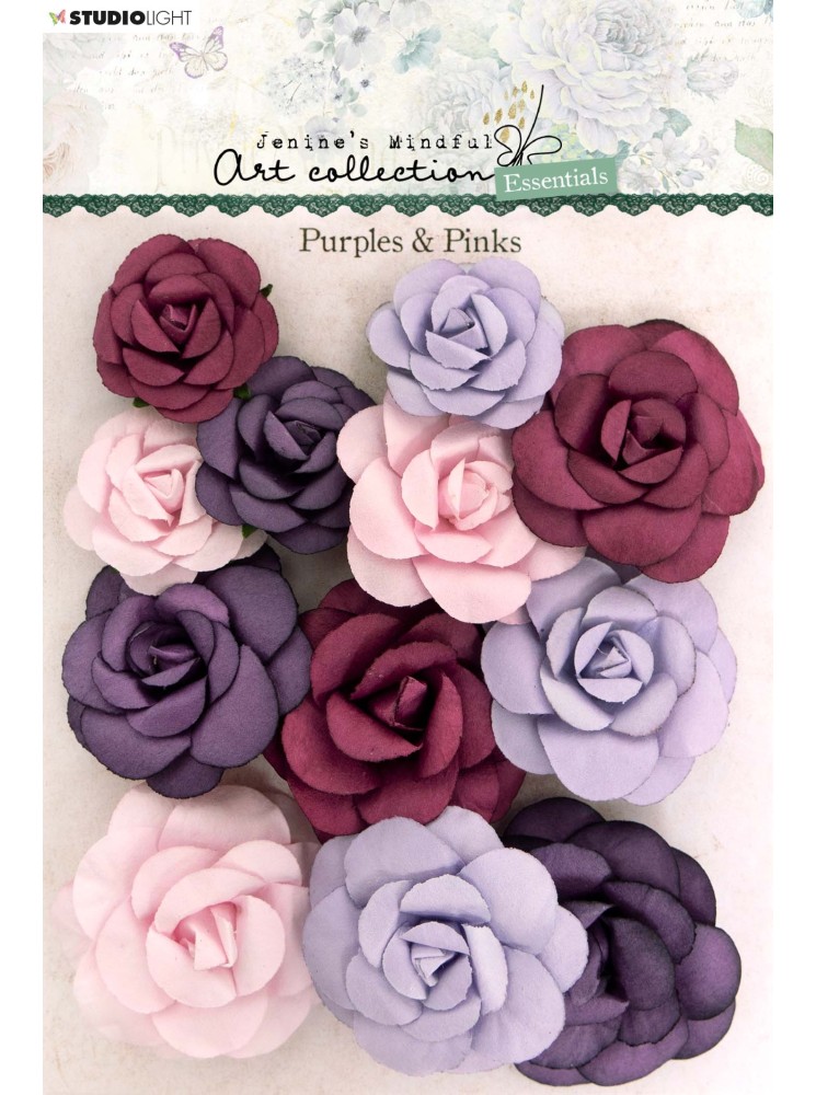 Fleurs en papier - Purples & Pinks - Collection "Jenine's Mindful"  - Studio light