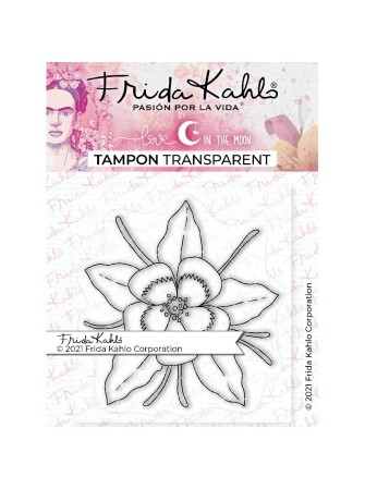 Mélancolique Ancolie 1 - Tampon clear- Collection "Frida Kahlo" - Love In The Moon