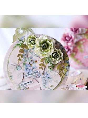 Pack papiers 6" x 6" - Collection "Romantic Roses" - Dress My Craft