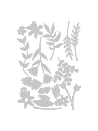Bouquets variés - Thinlits - matrice de découpe -  Sizzix