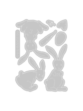 Bunny Stitch - Thinlits - Tim Holtz - matrice de découpe -  Sizzix