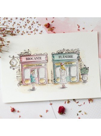Tampon clear - La Boutique - Collection "Victoria Street" - Chou & Flowers