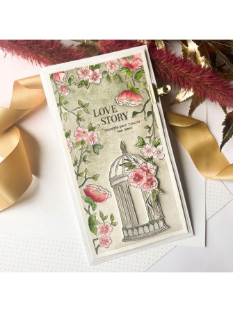 Tampon clear - Love Story - Collection "Victoria Street" - Chou & Flowers