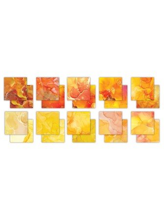 Sunset  - Collection "the essential - Ink Drops" - Kit papiers 6" x 6" - Craft Consortium