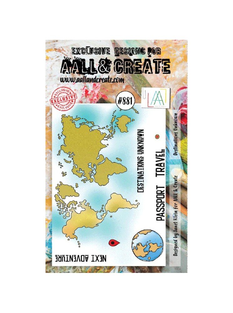 Tampon clear N° 881 : Destinations Unknow - Aall & create