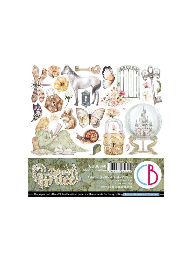 Pack papiers 15 x 15 cm - Collection "Reign of Grace" - Ciao Bella