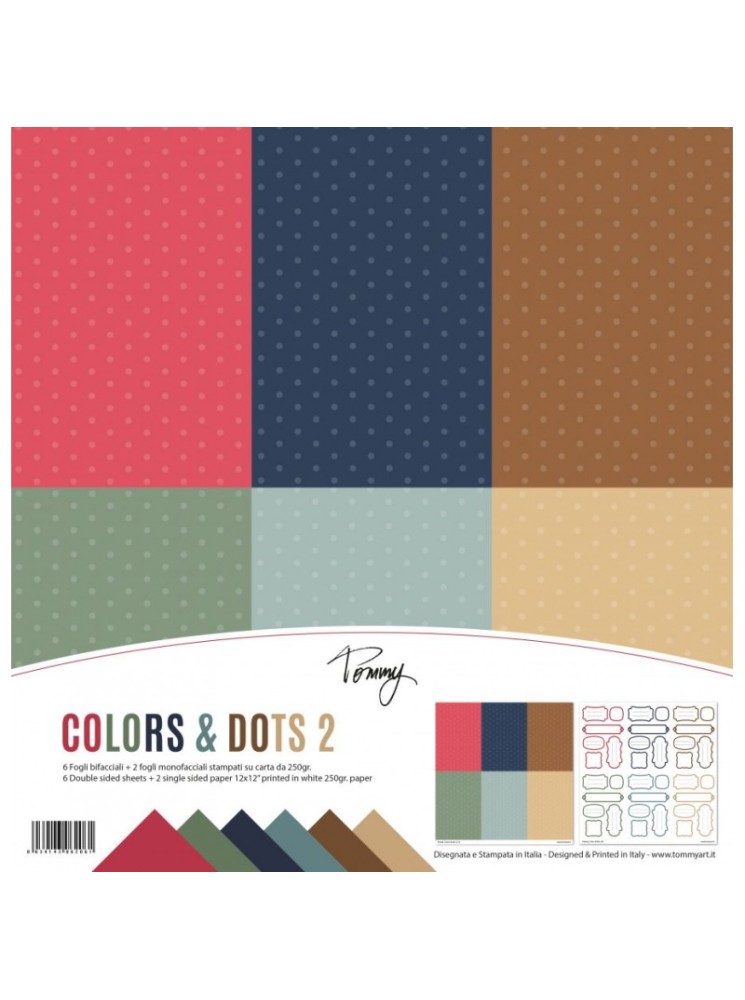 Pack papiers - Collection "Colors & Dots 2" -  Tommy Art