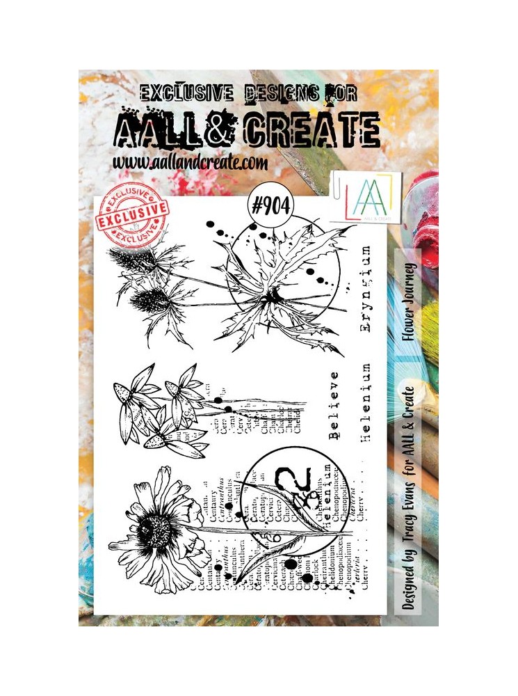 Tampon clear N° 904 - Flowers Journey - Aall & create