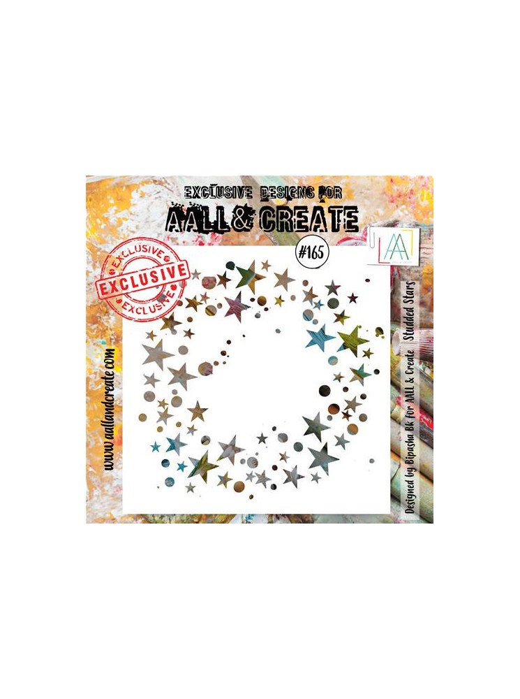 Stencils N°165 - Studded Stars - Aall & create