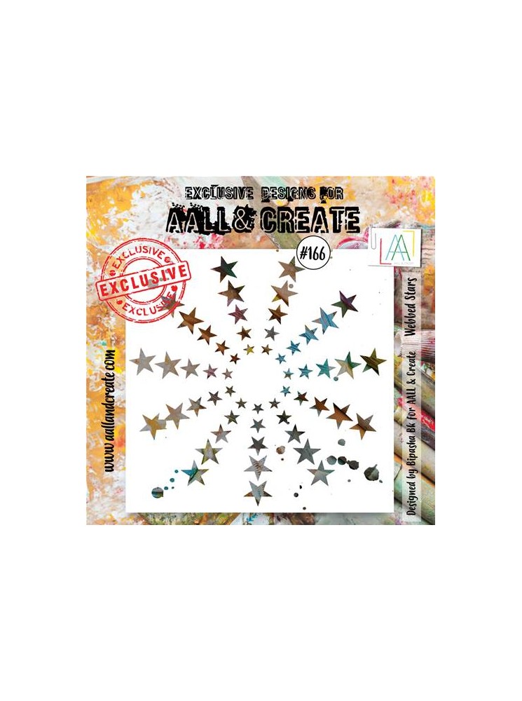 Stencils N°166 - Webbed Stars - Aall & create
