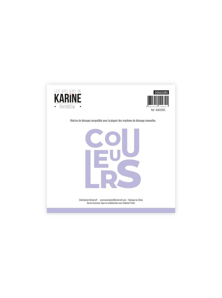 Couleurs - Dies - Collection "Rainbow" - Les Ateliers de Karine