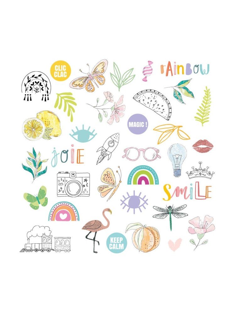 Die cuts calques - Collection "Rainbow" - Les Ateliers de Karine