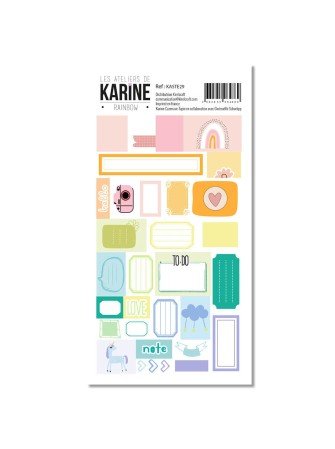 Collection "Rainbow" - stickers - Les Ateliers de Karine