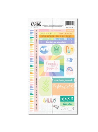 Collection "Rainbow" - stickers - Les Ateliers de Karine