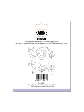 Collection "Rainbow" - set de broderie "Printemps" - Les Ateliers de Karine