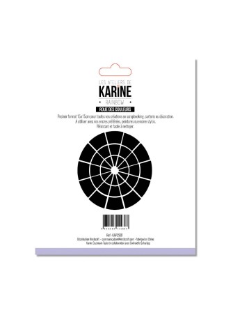 Roue des couleurs - Pochoir - Collection "Rainbow" - Les Ateliers de Karine