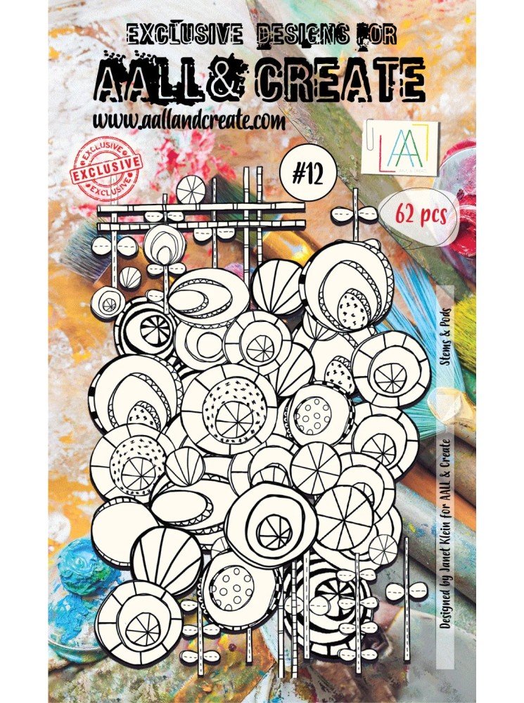 Ephemera - die cut 12 - Stems & Pods  - Aall & Create