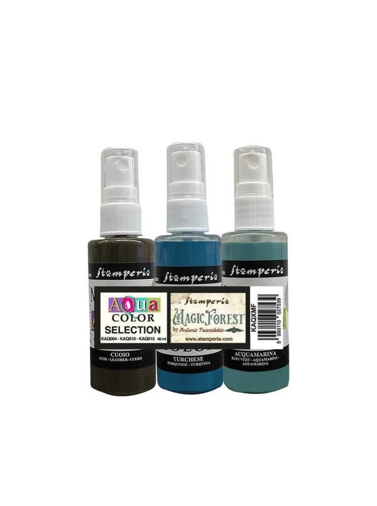 Kit de 3 spray Aqua color - Collection "Magic Forest" - Stamperia