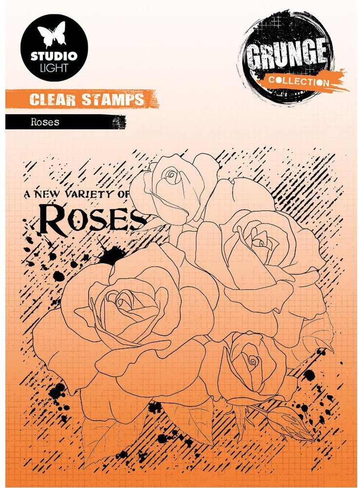 Roses - tampon clear - Collection "Grunge" - Studio Light