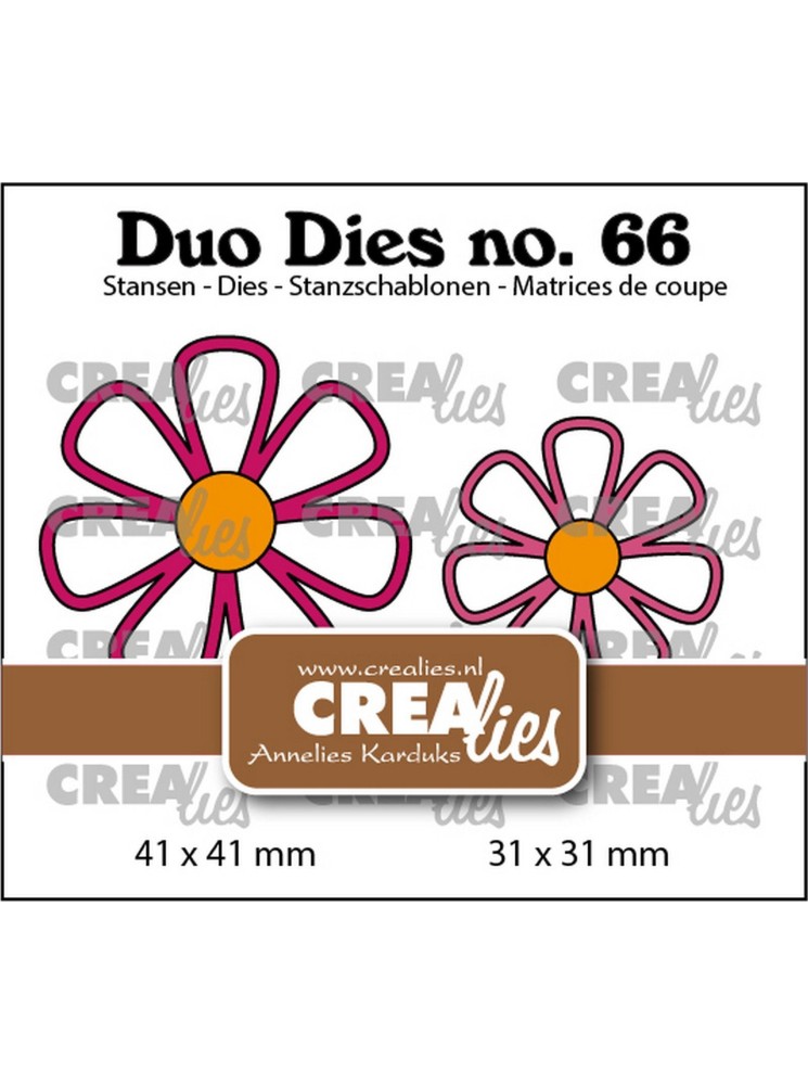 Open Flowers n°66 - matrice de découpe - dies - Crealies
