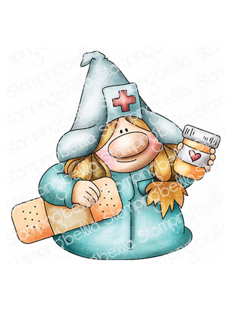 Nurse - collection "Gnome" - Tampon cling - Stampingbella