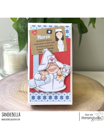 Nurse - collection "Gnome" - Tampon cling - Stampingbella