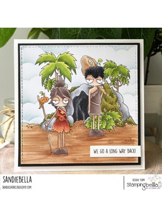 Cave Couple - collection "The Oddball" - Tampon cling - Stampingbella