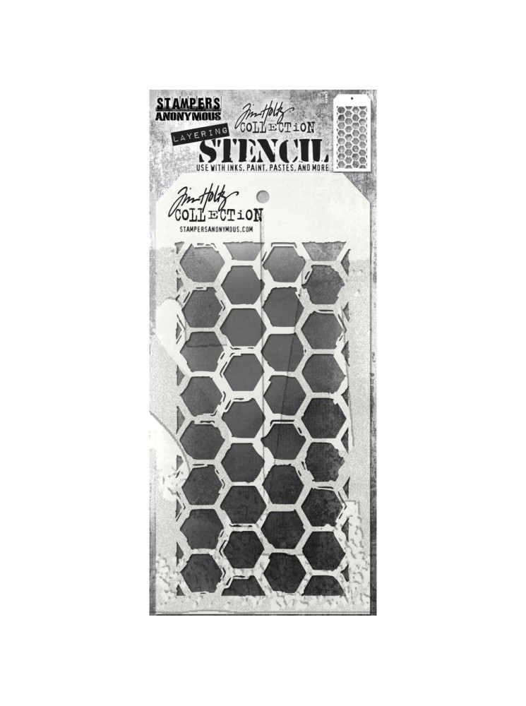 Brush hex - Stencils - Tim Holtz - Stampers Anonymous