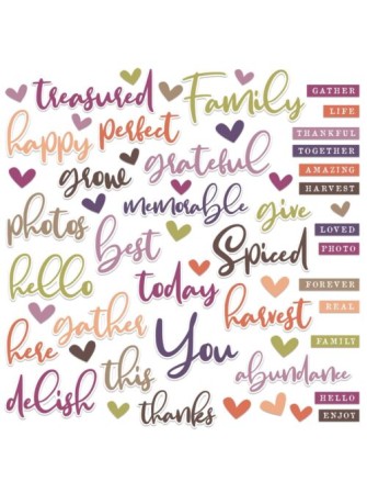 Chipboard  Word - Collection "ARToptions Plum Grove" - 49 and Market