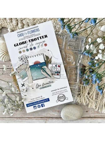 Tampon clear - Carnet de voyage - Collection "Globe-Trotter" - Chou & Flowers