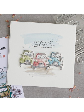 Tampon clear - Road trip - Collection "Globe-Trotter" - Chou & Flowers