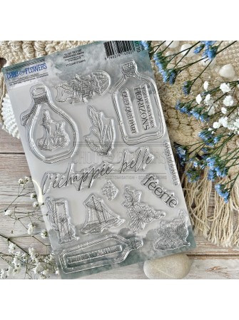 Tampon clear - Histoire sous-marine - Collection "Globe-trotter" - Chou & Flowers