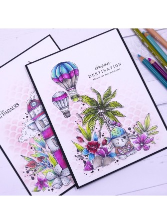 Tampon clear - La jungle - Collection "Globe-trotter" - Chou & Flowers