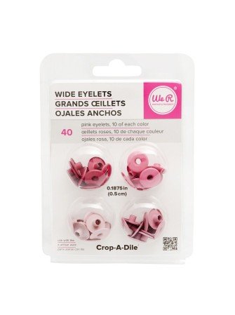 Grands oeillets -Eyelets - Rose - We r Memories Keepers