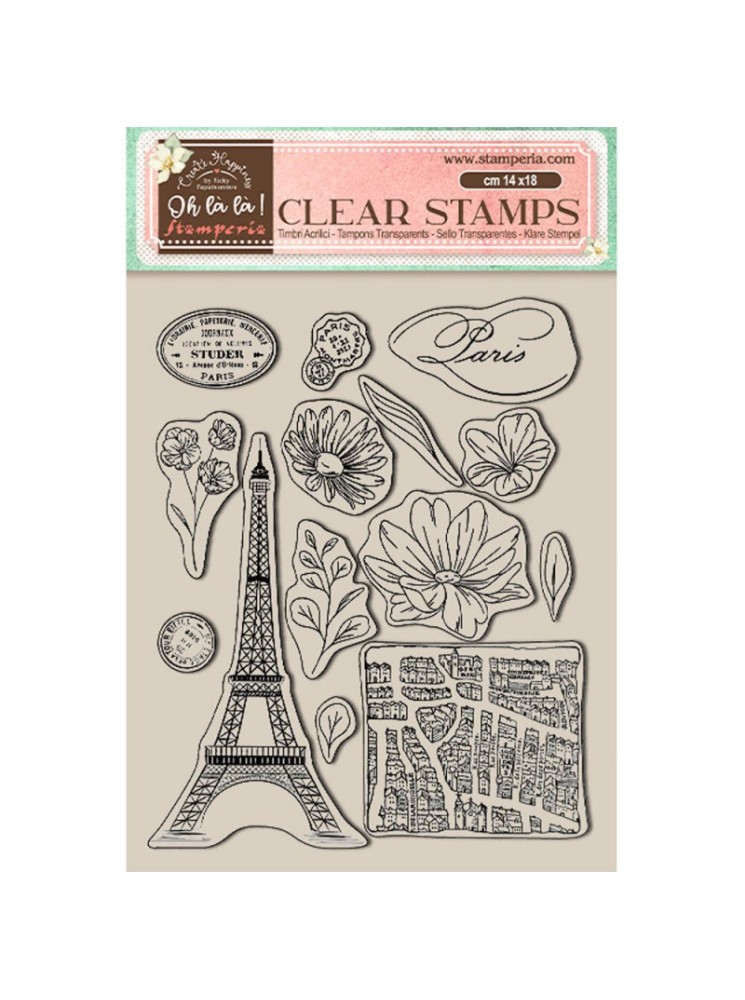 Tampon clear - Tour Eiffel- Collection "Oh là là !" - Stamperia