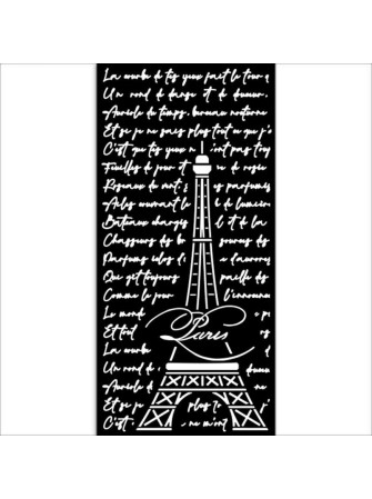 Tour Eiffel - stencils - Collection "Oh là là !" - Stamperia