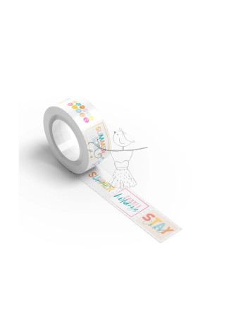 dls design - washi tape - summer Words - little miss evie - LME442000
