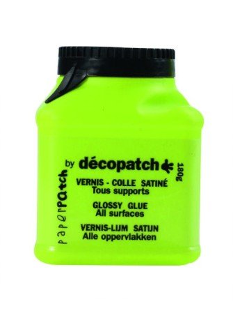 vernis colle satiné - Décopatch