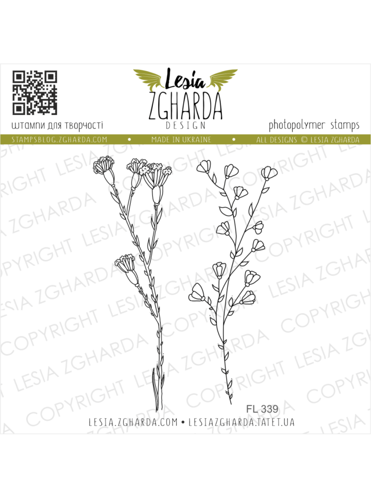 Fleurs sauvages - Tampon clear - Lesia Zgharda