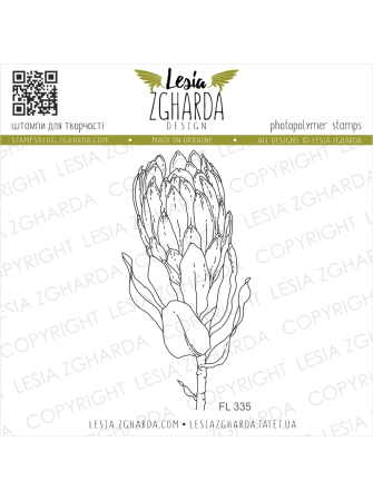 Fleur de protéa - Tampon clear - Lesia Zgharda