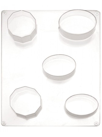 Moule décagones/ovales en plastique semi rigide - Glorex