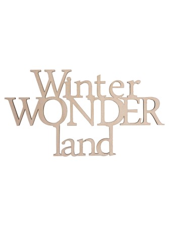 Winter Wonderland en bois -...