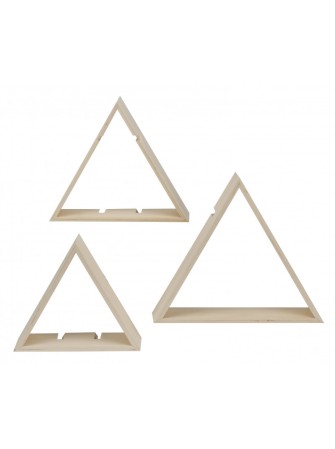 3 triangles à emboiter en bois