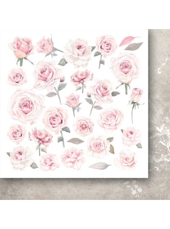 Pack papiers 20 x 20 cm - Collection "Rose Valley" - Paper Heaven