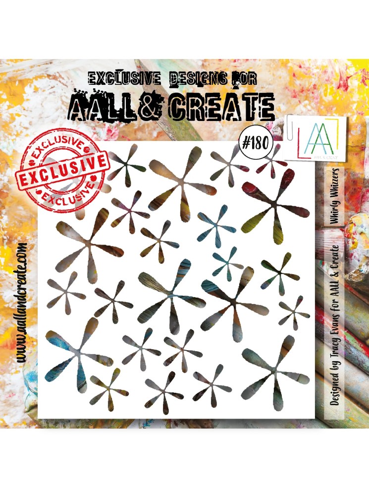 Stencil N°180 - Whirly Whizzers - Aall & create