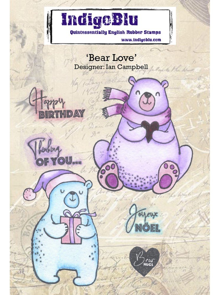 Bear Love - Tampon cling - IndigoBlu