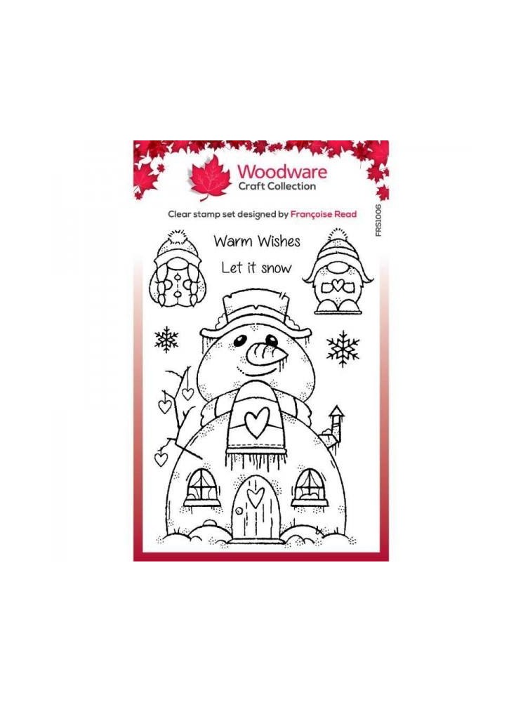 Tampon clear : Snow Gnome - Woodware Craft Collection