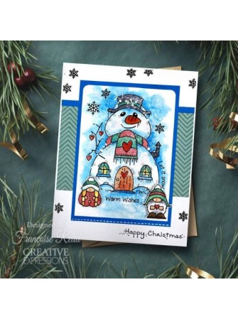 Tampon clear : Snow Gnome - Woodware Craft Collection